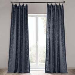 Exclusive Fabrics & Furnishings British Navy Blue Heavy Linen Light