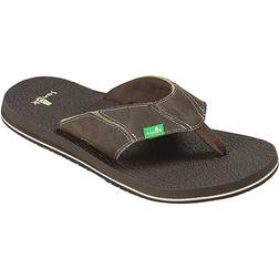 Sanuk Men Fault Line Flip Flop Brown