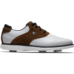 FootJoy Women's Traditions Golf Shoe - White/Leopard