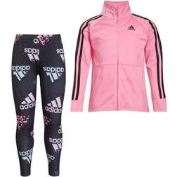 adidas Girl's Brand Love Tricot Jacket Set