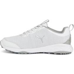 Puma Fusion Pro Golf Shoe - White/Silver