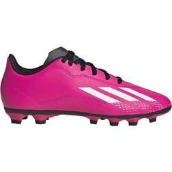 adidas Junior X Speedportal.4 Flexible Ground Boots - Team Shock Pink 2/Cloud White/Core Black