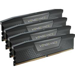 Corsair Memoire RAM Vengeance CMK64GX5M4B6200C32 64Go (4x16Go) DDR5 CL32 6200MHz 288-Pin DIMM Noir