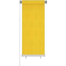 vidaXL Rolgordijn Voor Buiten 60x140 cm HDPE Geel