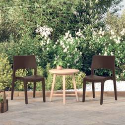 vidaXL 2x Chaises de Jardin Chaises de Jardin Polypropylène