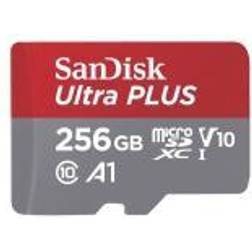 SanDisk MICROSDXC ULTRA HUKOMMELSESKORT 256 GB A1 C10 V10 ➞ På vej til lager forventet dato: 30.03.2023