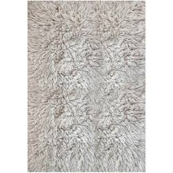 Layered Layered Shaggy Ryatæppe 250x350 Hvid, Grå cm