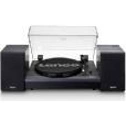 Lenco LS-301BK Turntable and Speaker Bundle