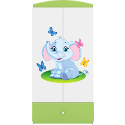 Kocot Kids Garderob Babydreams Grön - Elephant