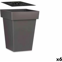 Ibergarden Self-watering Flowerpot Grey Plastic 37 x 51 x 37 cm