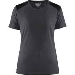 Blåkläder Damen T-Shirt Mittelgrau - Mittelgrau/Schwarz