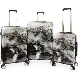 Bebe Teresa 3pc Spinner Suitcase Set
