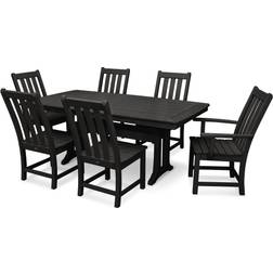 Polywood Vineyard Nautical Trestle Patio Dining Set