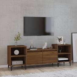 vidaXL Tv-meubel 160 x 35 x 55 cm Bewerkt Hout Bruin