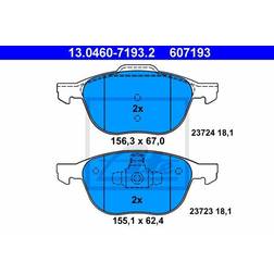 ATE Jarrupalat Ford Mazda Volvo 13.0460-7193.2