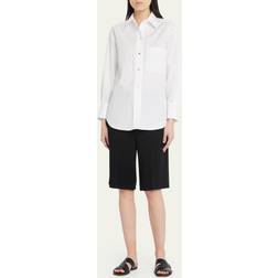 Vince White Oversized Shirt Optic White-137Owt