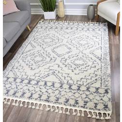 CosmoLiving by Cosmopolitan Rugs America Moon Gray, Brown, White 96x"