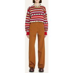 Kenzo Fair Isle Wool and Cotton-Blend Jumper