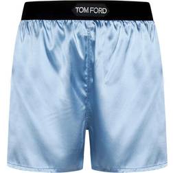 Tom Ford Stretch Satin Boxer Shorts - Pale Blue