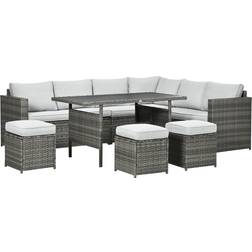 OutSunny 7 PCs Outdoor Lounge Set