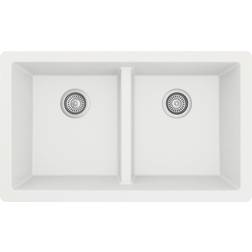 Karran QU-810 32 Undermount Double Equal Bowl