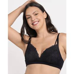 Maidenform Soft Support Lace Bralette Black Women's Black