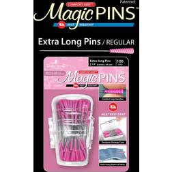 Taylor Seville Magic Pins 100pk Extra Long Pink