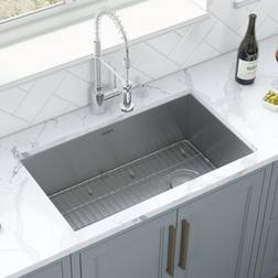 Ruvati 27-inch Slope Bottom Offset Drain Undermount Kitchen