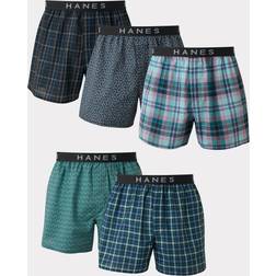 Men Plaid Boxer 5-Pack