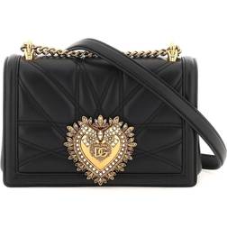 Dolce & Gabbana Black Medium Devotion Bag 80999 Nero UNI