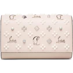 Christian Louboutin Paloma light beige clutch