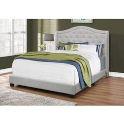 Monarch Specialties Queen Velvet Bed