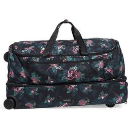 Vera Bradley Women s Recycled XL Foldable Rolling Duffel Bag Rose Foliage