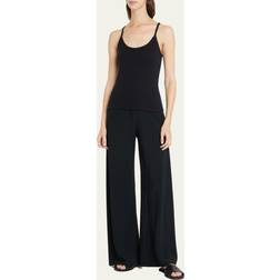 Leset Classic Pointelle Tank Top - Black