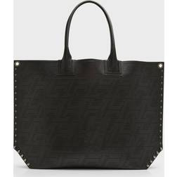Christian Louboutin Laser-Cut Leather Tote Bag - Black