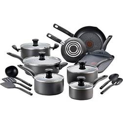 T-fal Initiatives Cookware Set with lid 18 Parts