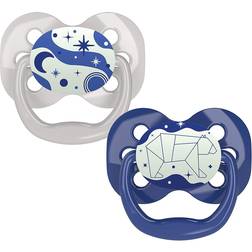 Dr. Brown's Advantage Glow in the Dark Pacifiers 0-6m 2-pack