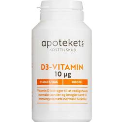 Apotekets D3-Vitamin Kosttilskud 300 stk