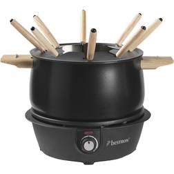 Bestron Fondue 1500w 8 Fourchettes Noir/Bois AFD850BW