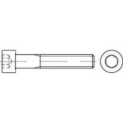 Zylinderschraube mit Innensechskant DIN 912 Stahl 12.9 M3 x 6mm