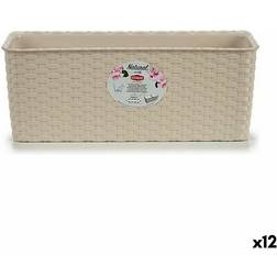 Stefanplast Beige Plastik 15.5 x 13.5 x 38.5 cm Set of 12