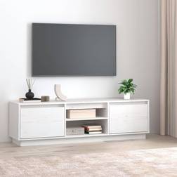 vidaXL vit 140x35x40 TV-bänk