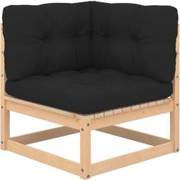 vidaXL Hjørnedel hynder massivt Lounge-Set