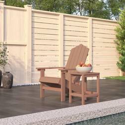 vidaXL Sedia Da Giardino Con Tavolo Adirondack In HDPE Marrone