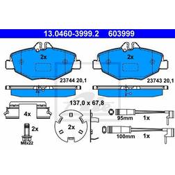 ATE 13.0460-3999.2 Juego De Pastillas De Freno