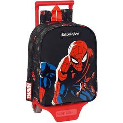 Mochila Con Carro 805 Spider-Man Hero Negro 22 x 27 x 10 cm