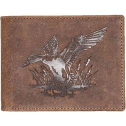 Mossy Oak Duck Billfold Wallet Brown/Camo - Brown