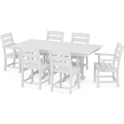 Polywood Lakeside 7-Piece Farmhouse Patio Dining Set