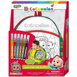 Cocomelon Colour Your Own Backpack Set