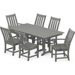 Polywood Vineyard Farmhouse Patio Dining Set